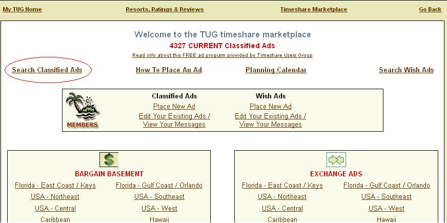 Timeshare Marketplace Search
