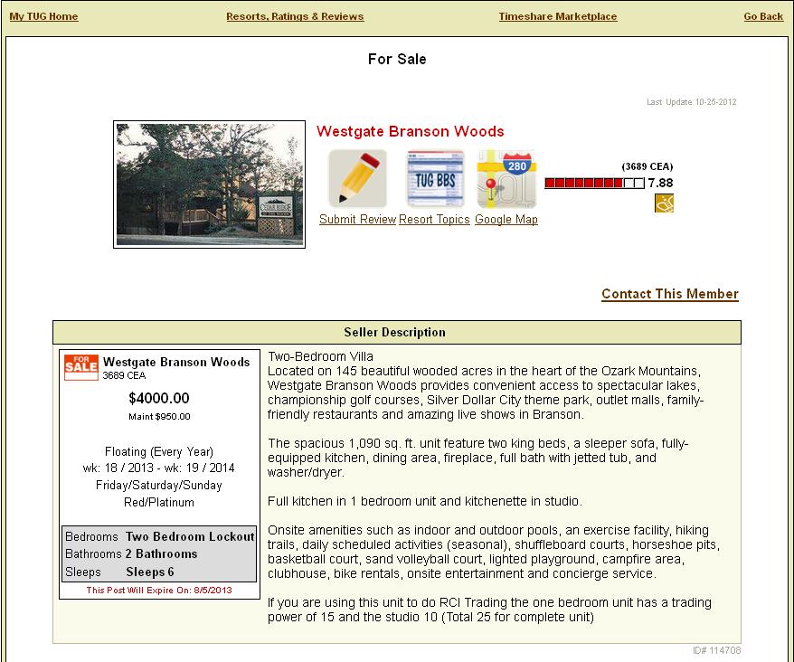 view timeshare ad