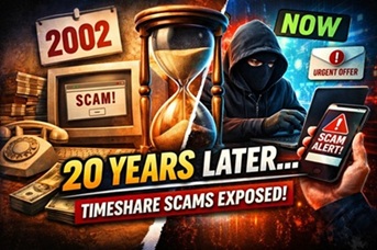 Timeshare scam exposed graphic warning owners about upfront-fee scams